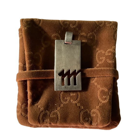 GUCCI Virgo 925 Silver Pendant in Pouch and Boxed. Made in Italy - Picture 11 of 12